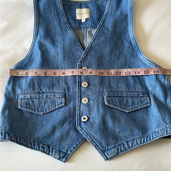 NWOT Revolve Favorite Daughter The Poppy Vest in Seaport Small - Picture 6 of 8